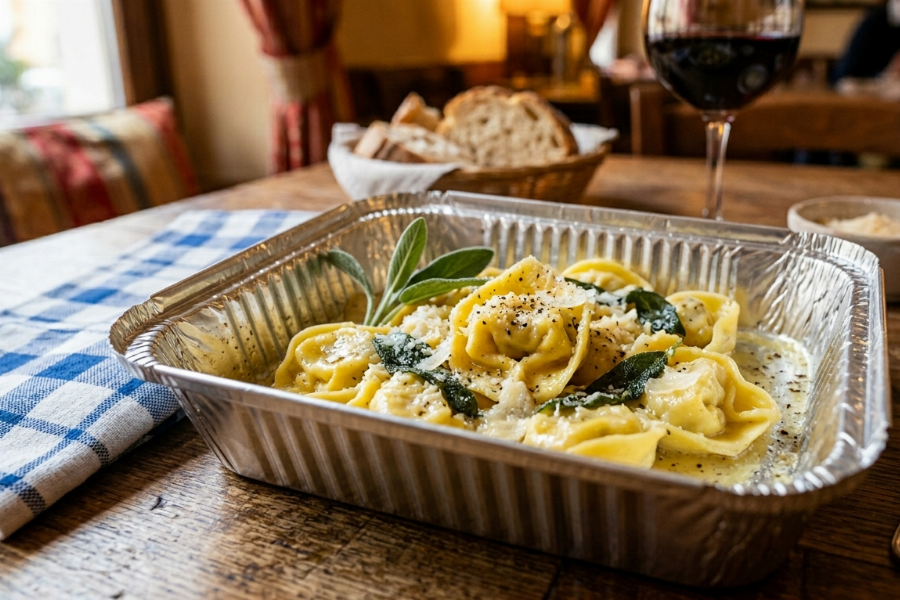 Tortellini Rind mit Panna Soße 